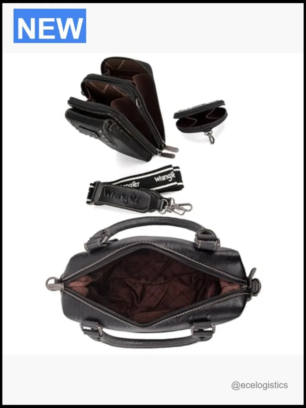 3-Piece Doctor Bag Set with Phone Purse and Coin Purse